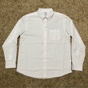Brooks Brothers Classic White Shirt Men's Oxford Button Down Long Sleeve